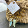 Gold Filled *Selene* earrings with Labradorite