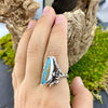 Pipe Boulder Opal Woodland Ring
