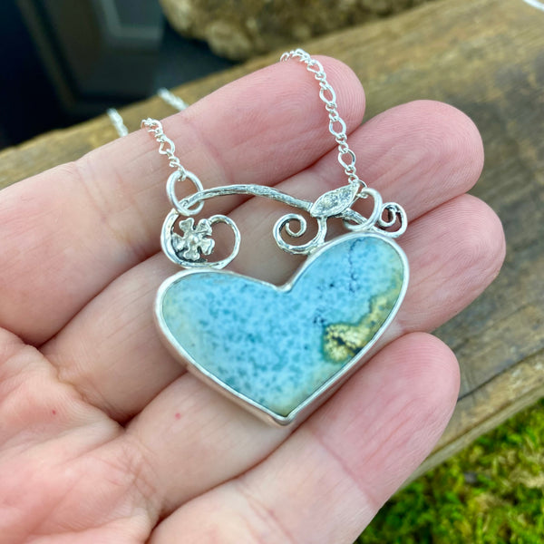 Speak from the Heart Turquoise Pendant - Opal Wing Jewellery