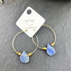 Gold Filled *Selene* earrings with Blue Kyanite