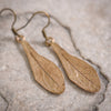 Maple Key Earrings in Bronze