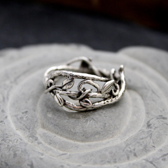 Sterling silver 2025 vine ring