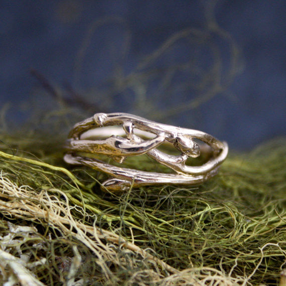 Twig wedding band best sale