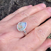 Sparkly Pipe crystal Boulder Ring