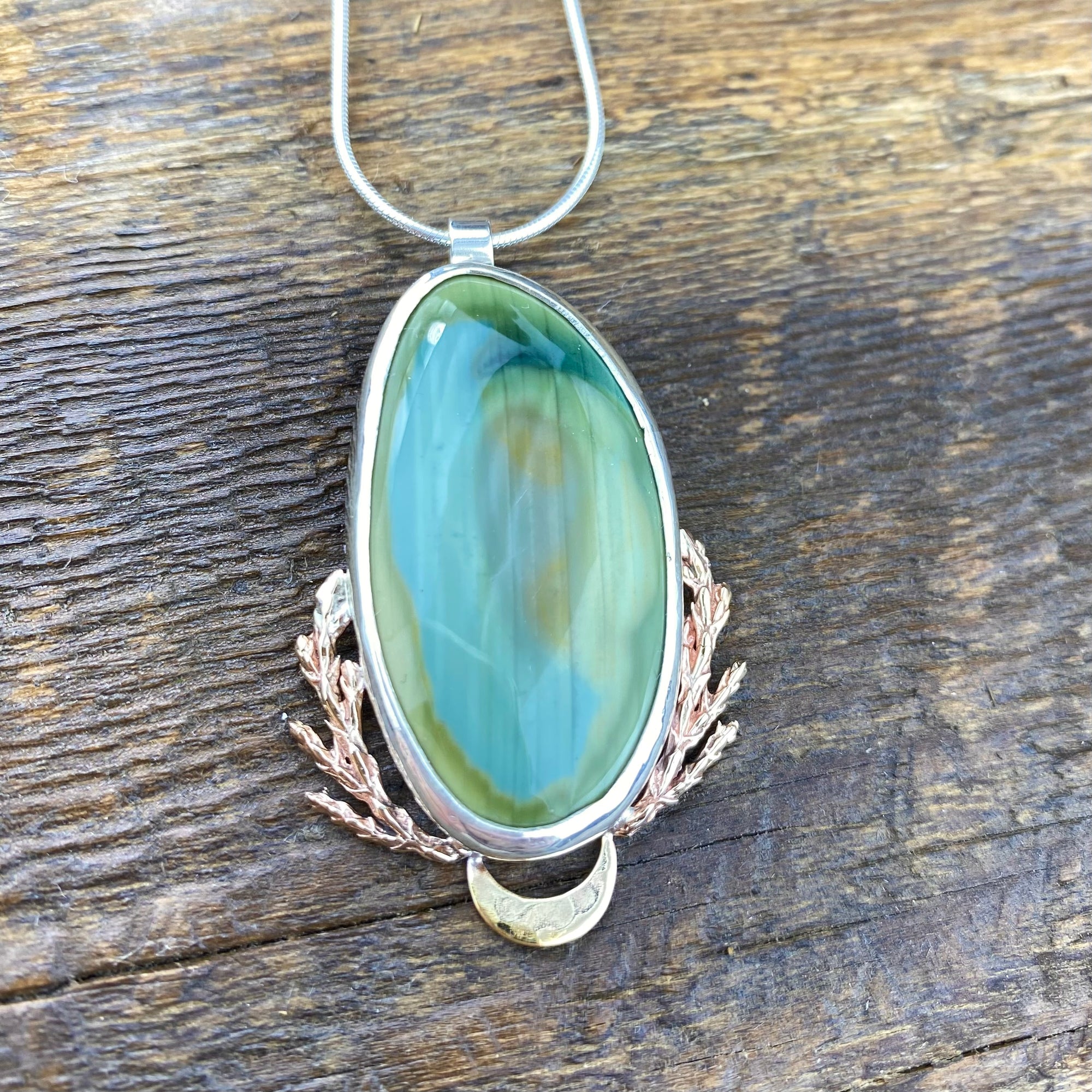 Cedar Magic Earth Pendant with Imperial Jasper