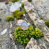 Sparkly Pipe crystal Boulder Ring