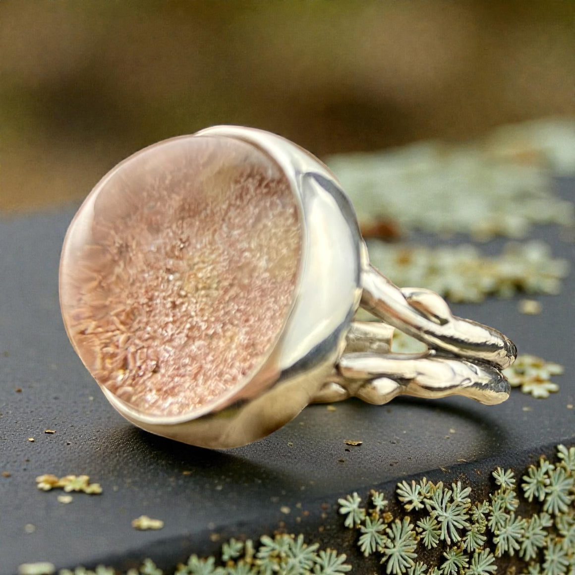 Emergence Ring with Natural Lodalite