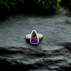 Deep purple Yowah Opal Ring