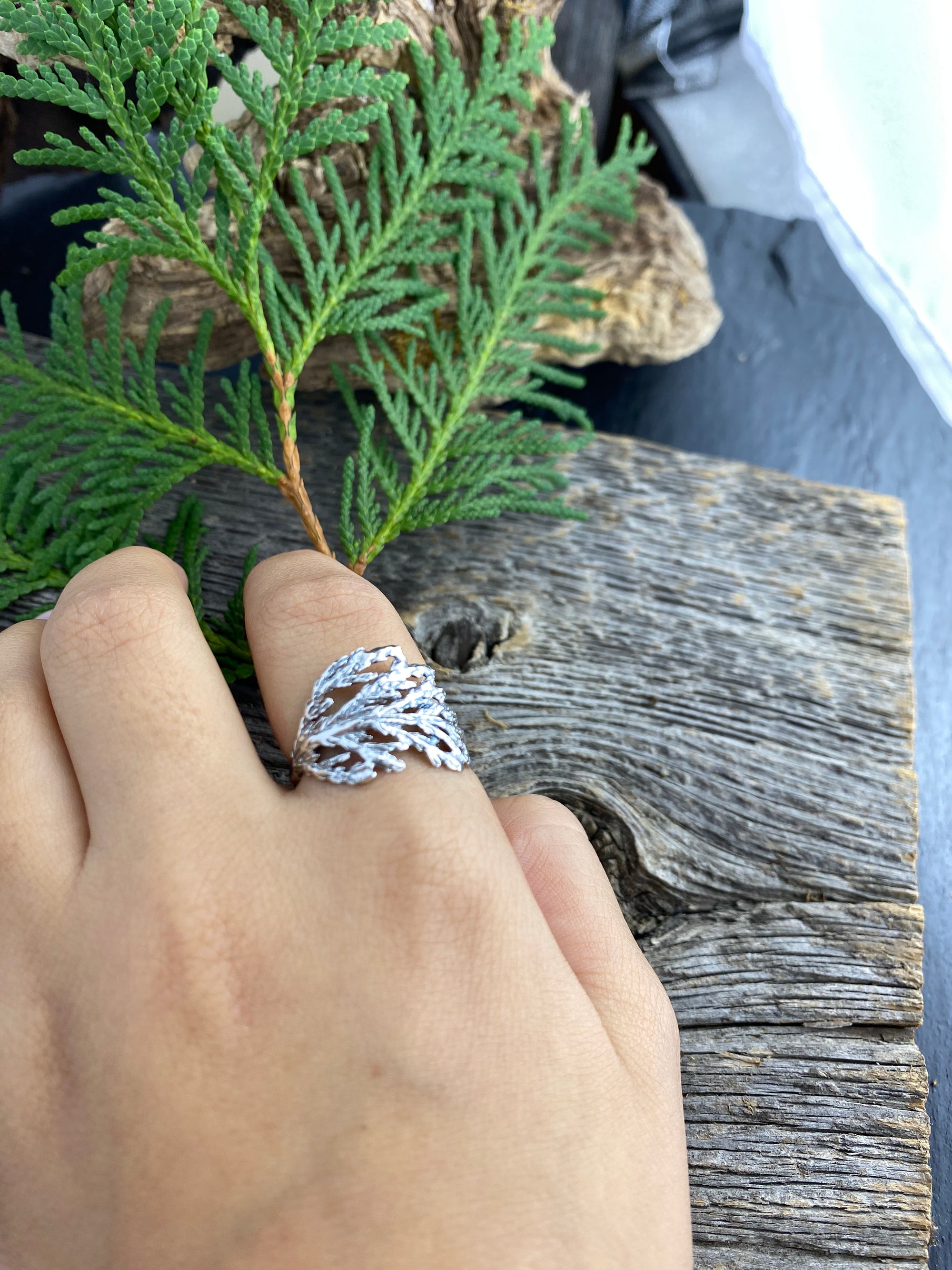 Cedar Branch Ring Wide