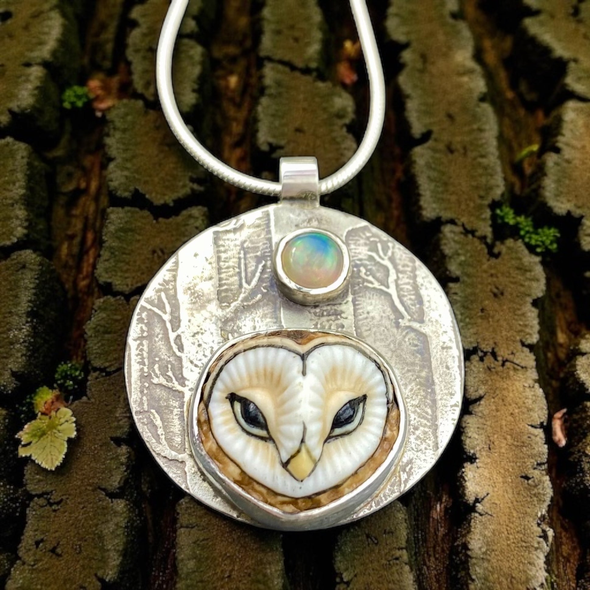Woodland Moon Barn Owl Goddess