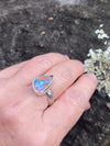 Beautiful Pipe crystal Boulder Ring