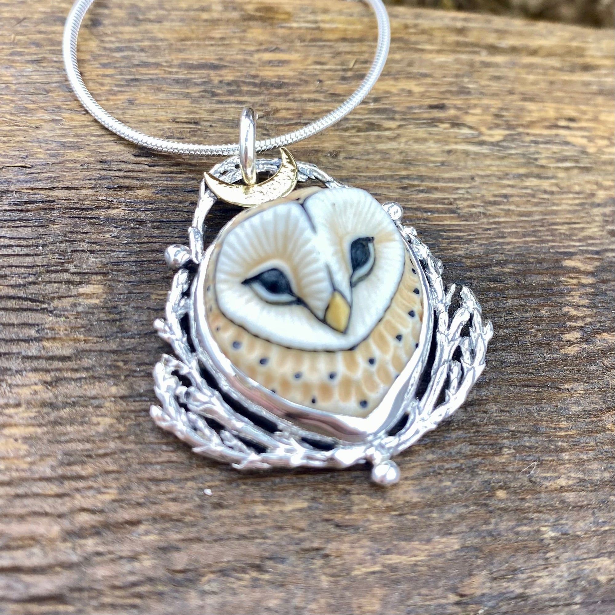 Luna Barn Owl Moon Goddess