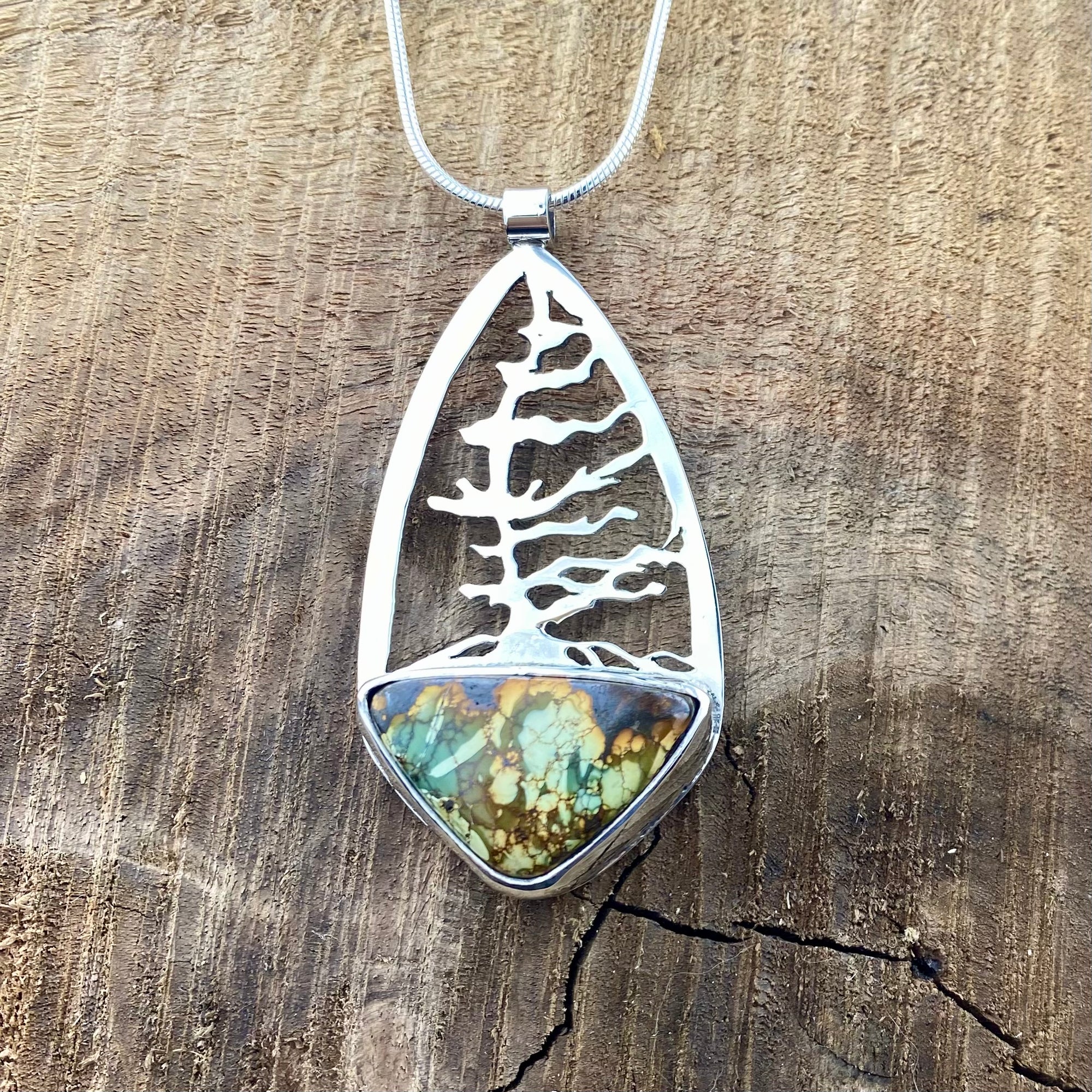 Windswept Georgian Pine with TurquoisePendant