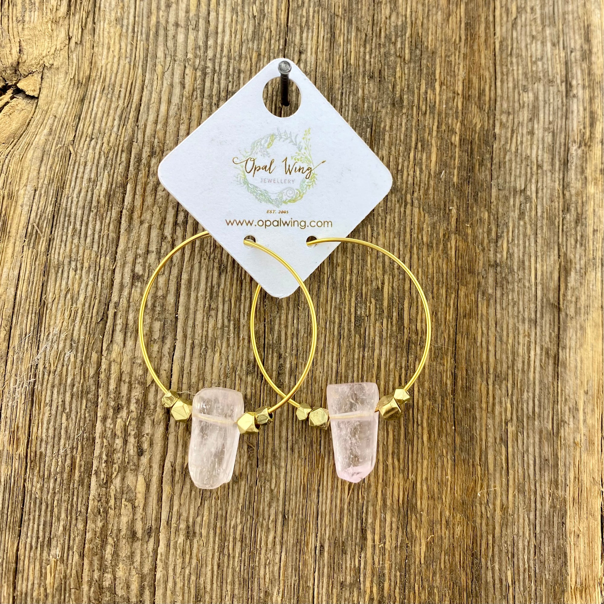 Gold Filled *Selene* earrings with Kunzite
