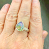 Sparkly Pipe crystal Boulder Ring