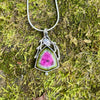 Watermelon Tourmaline Woodland Sacred Heart Pendant