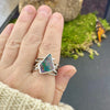 Boulder Opal Triangle Woodland Ring