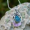 Tri-colour Tourmaline Sacred Heart Pendant