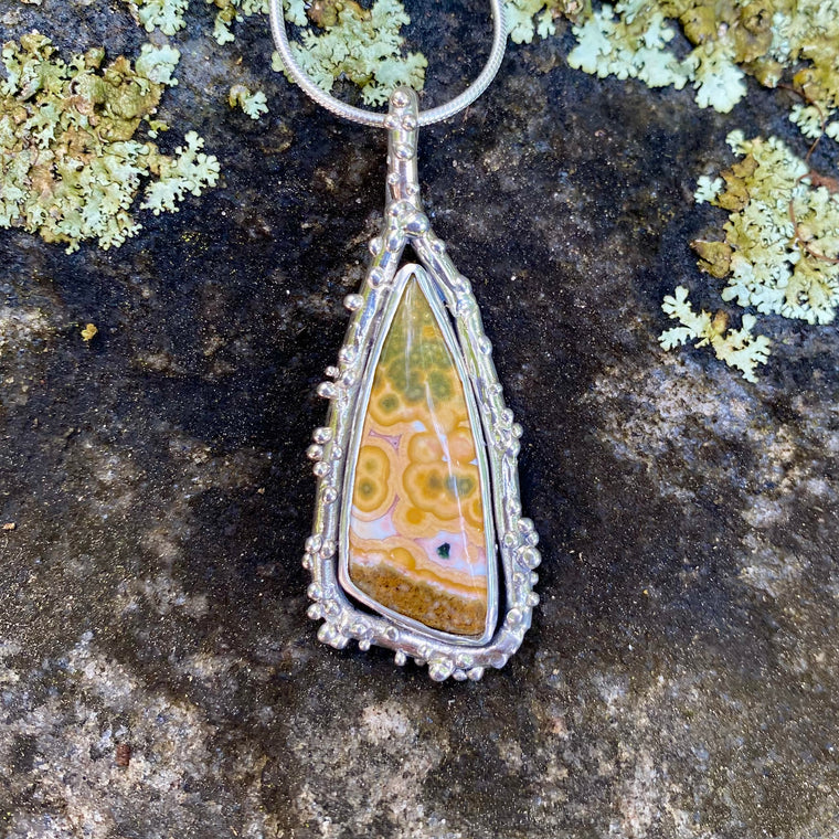 Emergence Pendant with Ocean Jasper