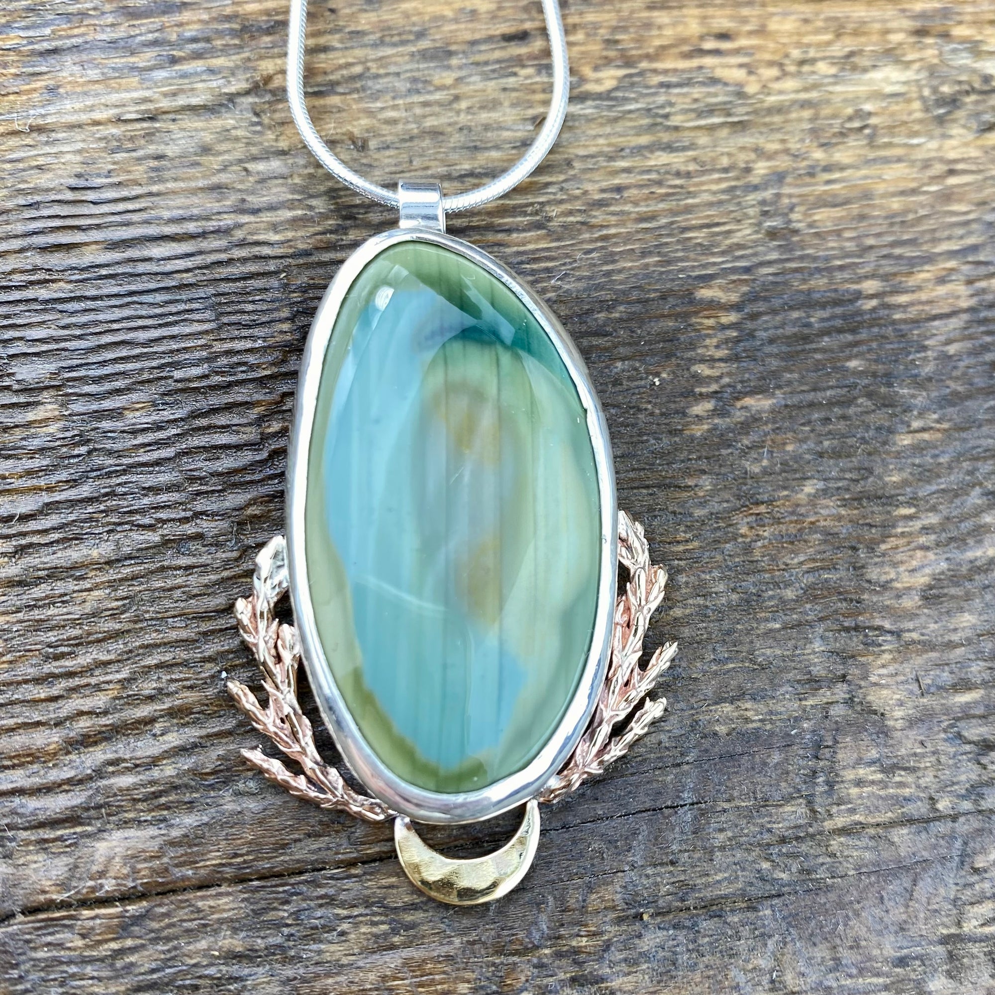 Cedar Magic Earth Pendant with Imperial Jasper