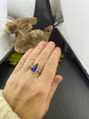 Deep purple Yowah Opal Ring