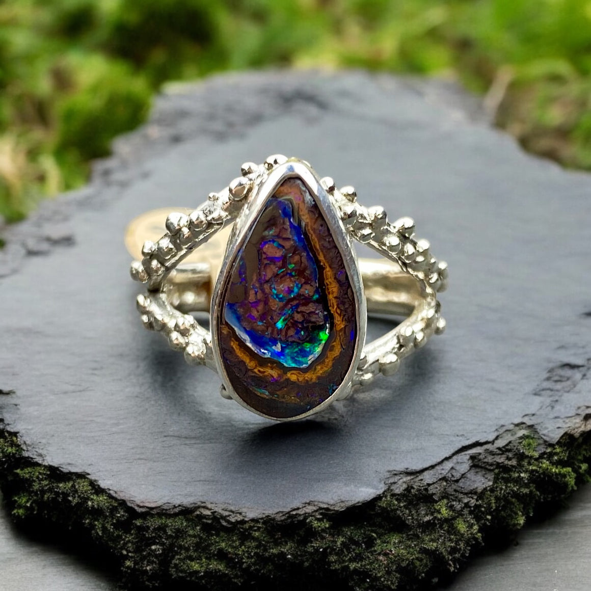 Yowah Opal Sea mist Ring