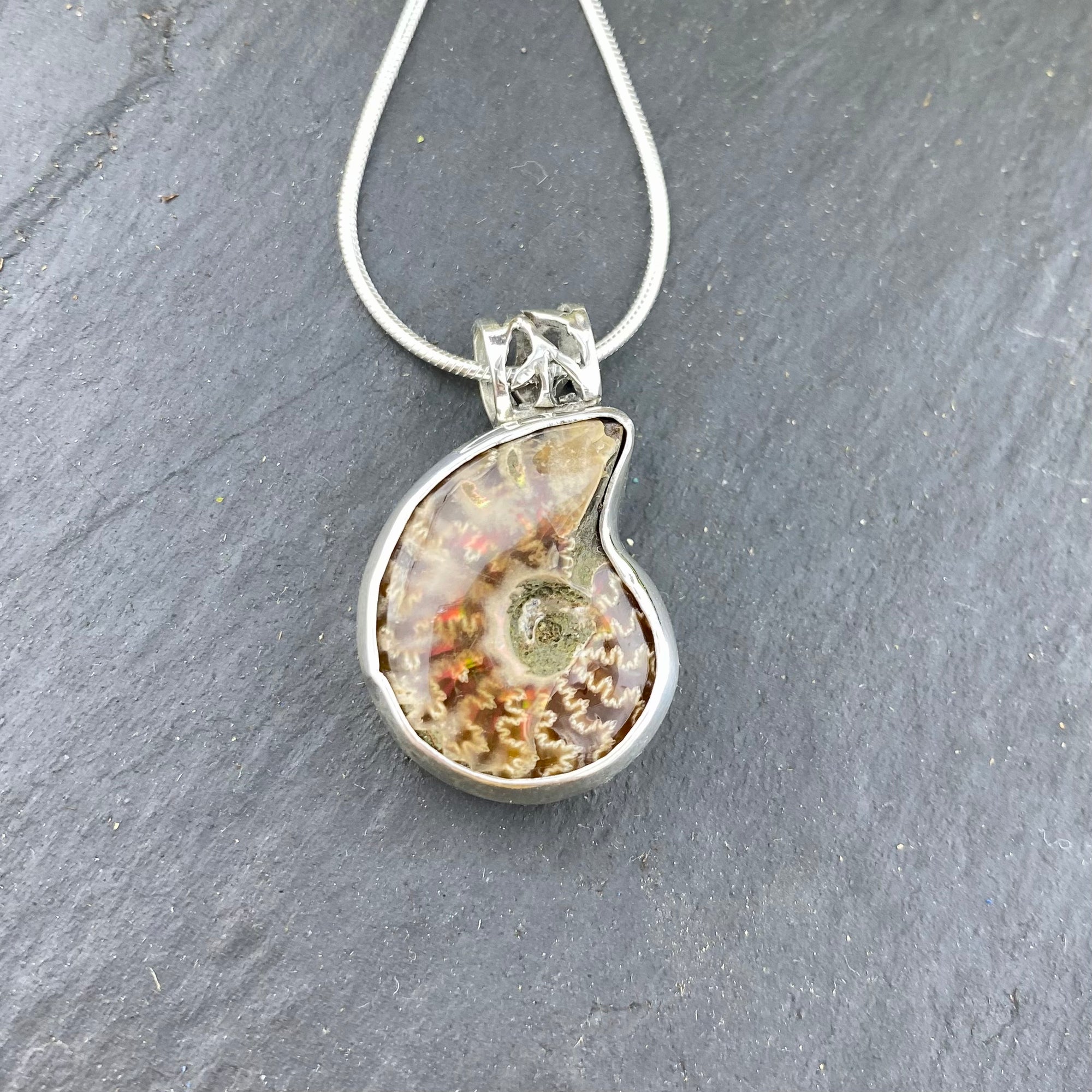Sacred Spiral Ammonite Pendant