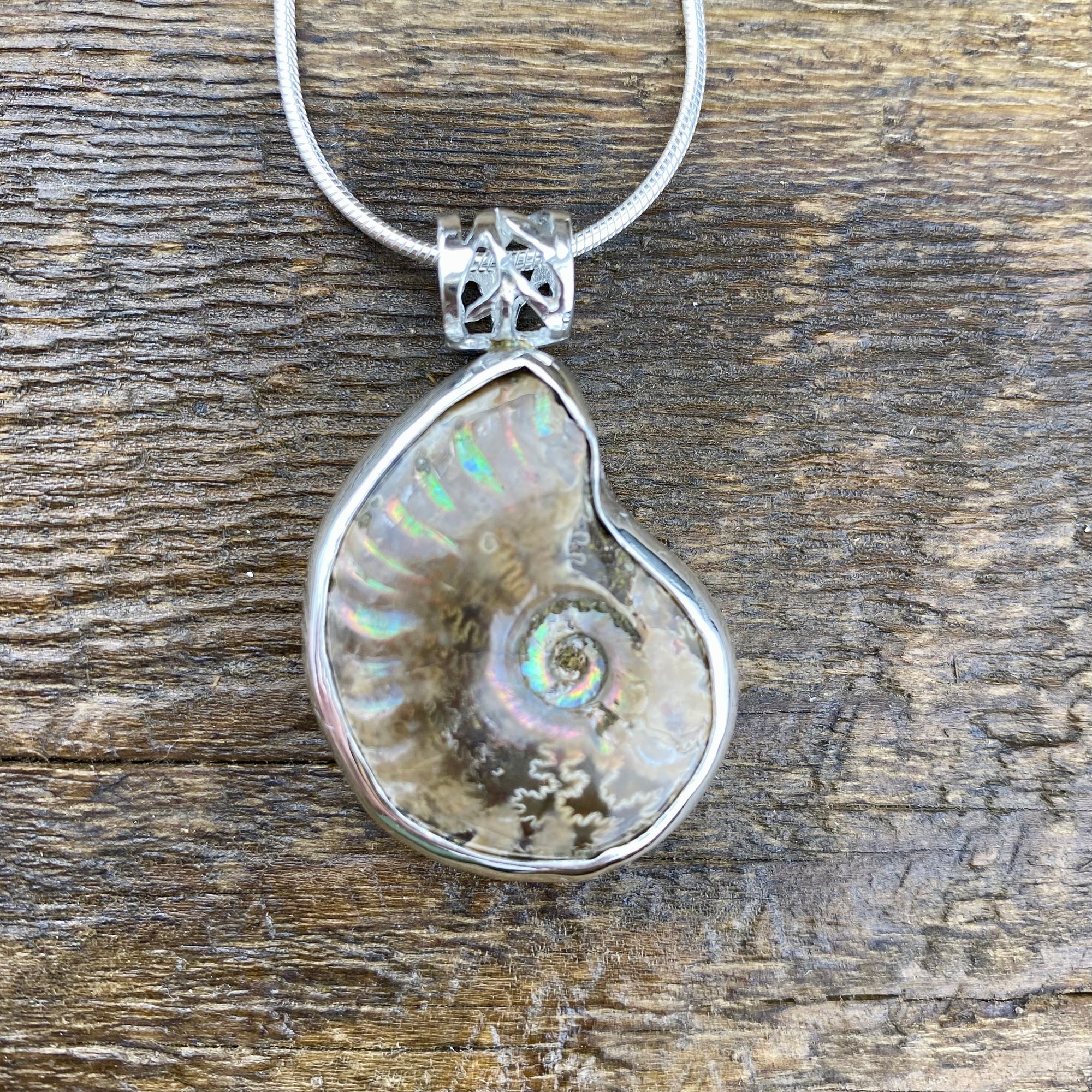 Reserved for Alexa: Sacred Spiral Ammonite Pendant