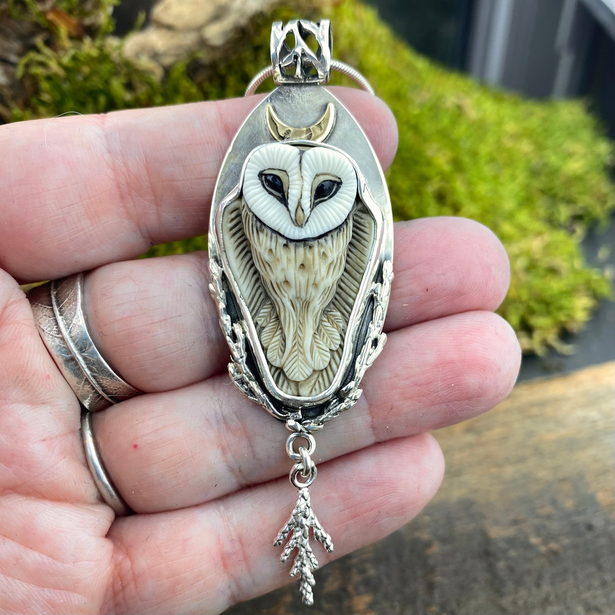 Full Moon Barn Owl Goddess