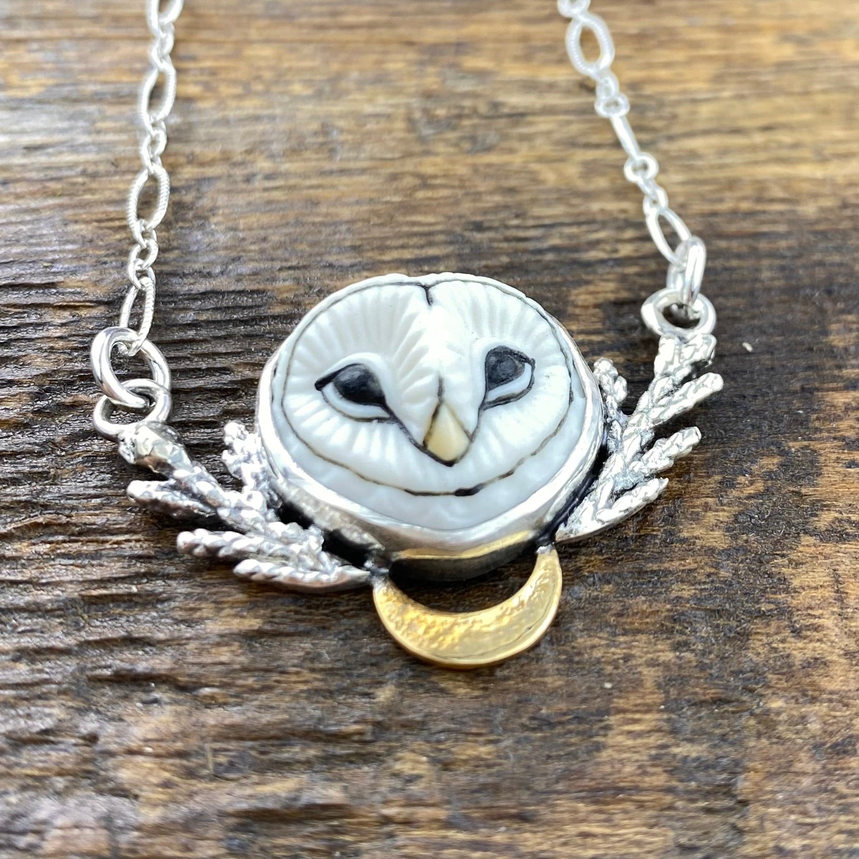 Woodland Snowy Owl cedar Goddess