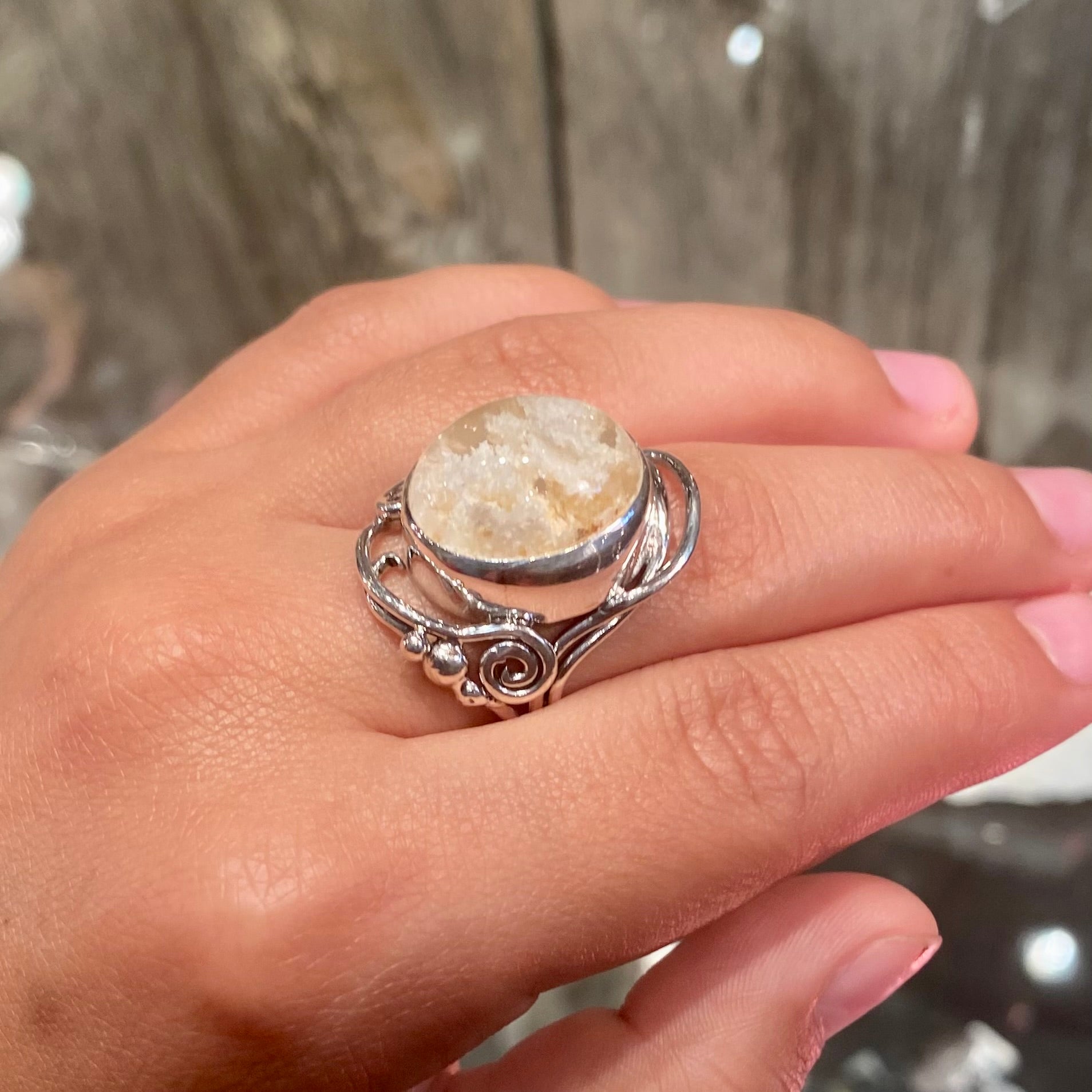 Reserved for Sarah Ring with Natural Lodalite