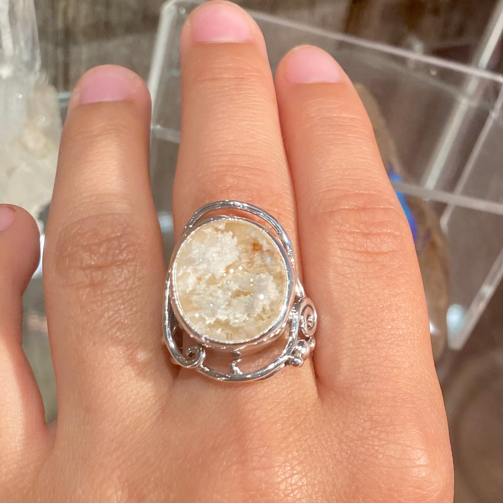 Reserved for Sarah Ring with Natural Lodalite