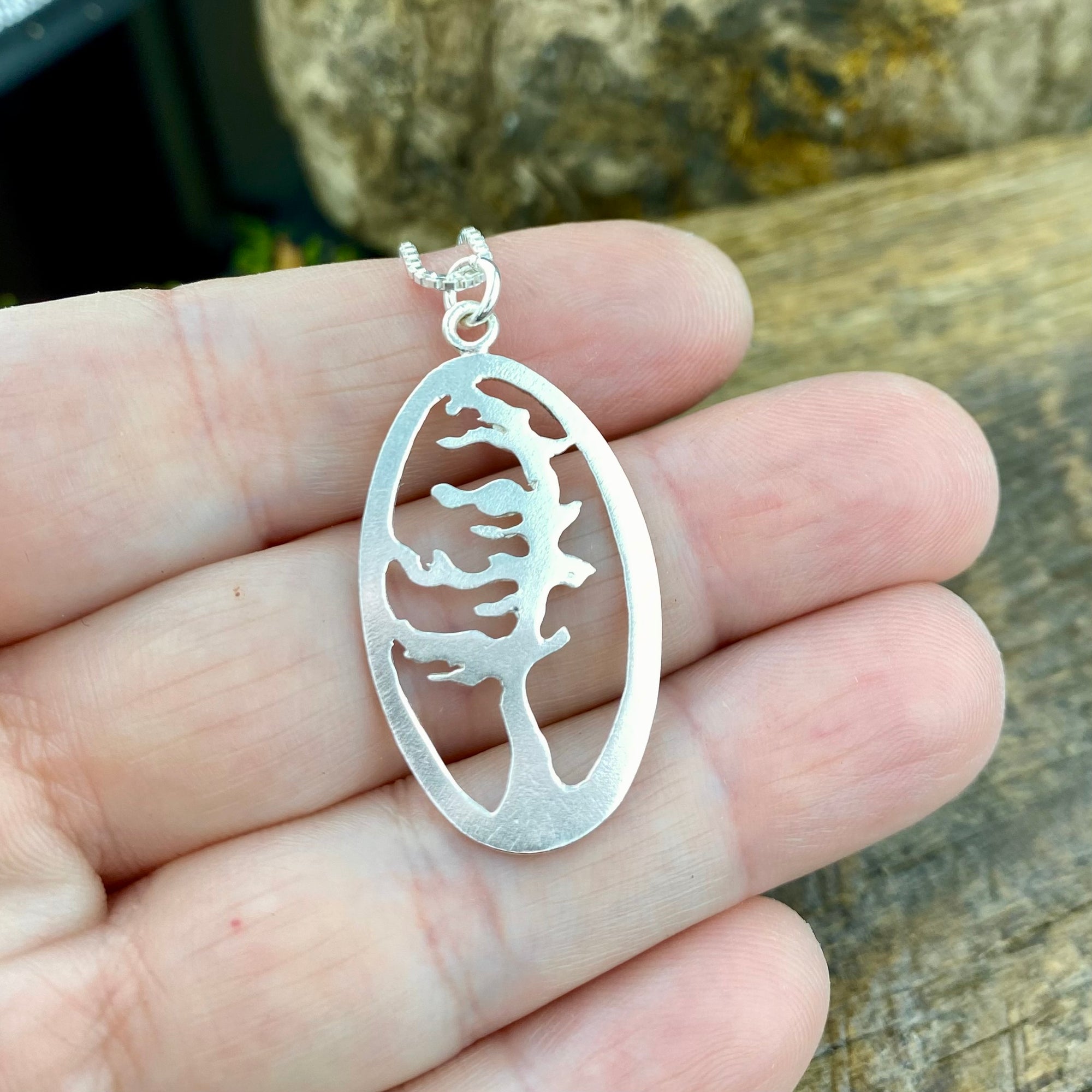Oval Windswept Georgian Bay Pine Pendant