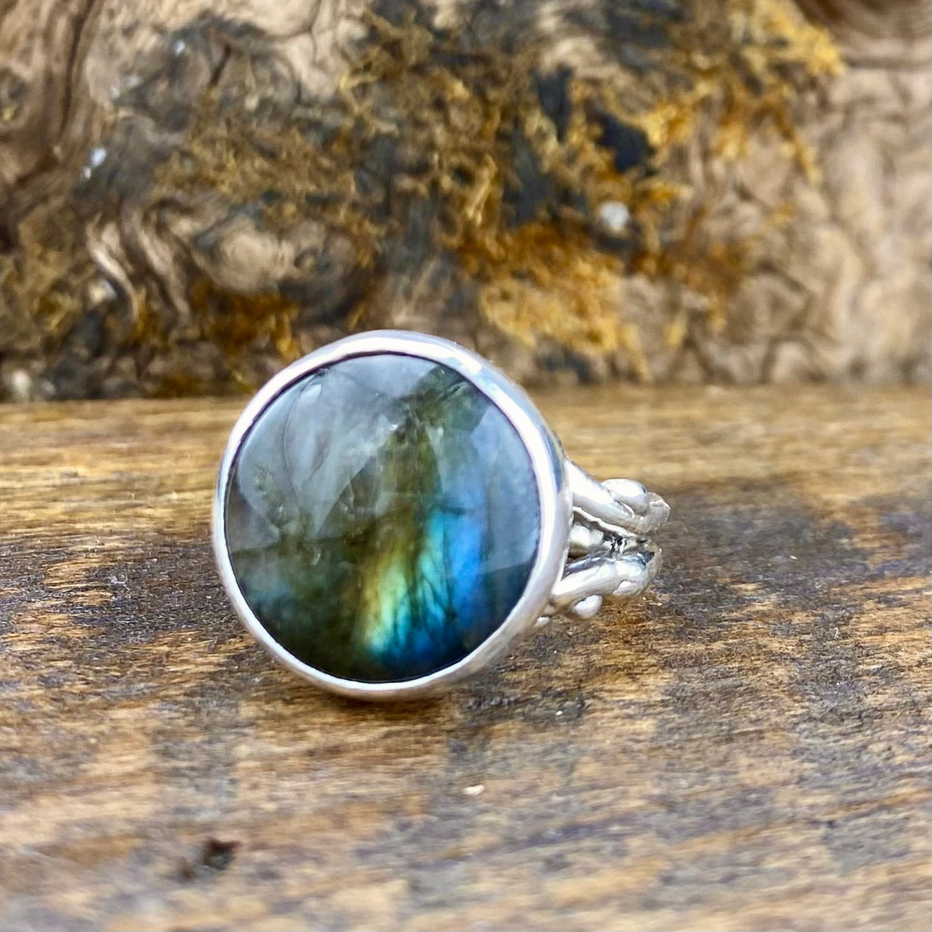 Emergence Ring with Labradorite