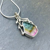 Tri-colour Tourmaline Sacred Heart Pendant