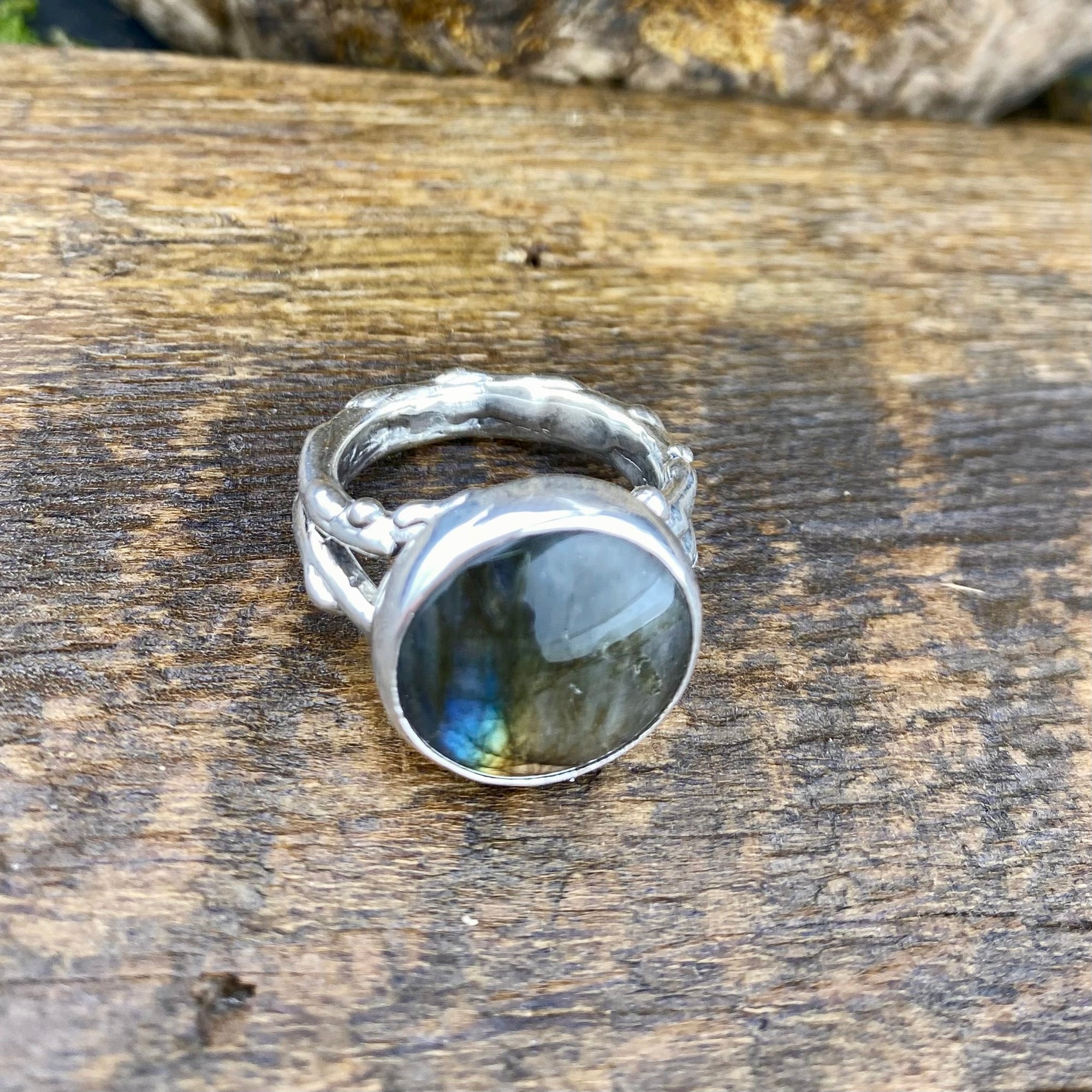 Emergence Ring with Labradorite