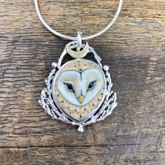 Luna Barn Owl Moon Goddess
