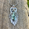 Burrowing Owl Goddess with Clay Canyon Variscite