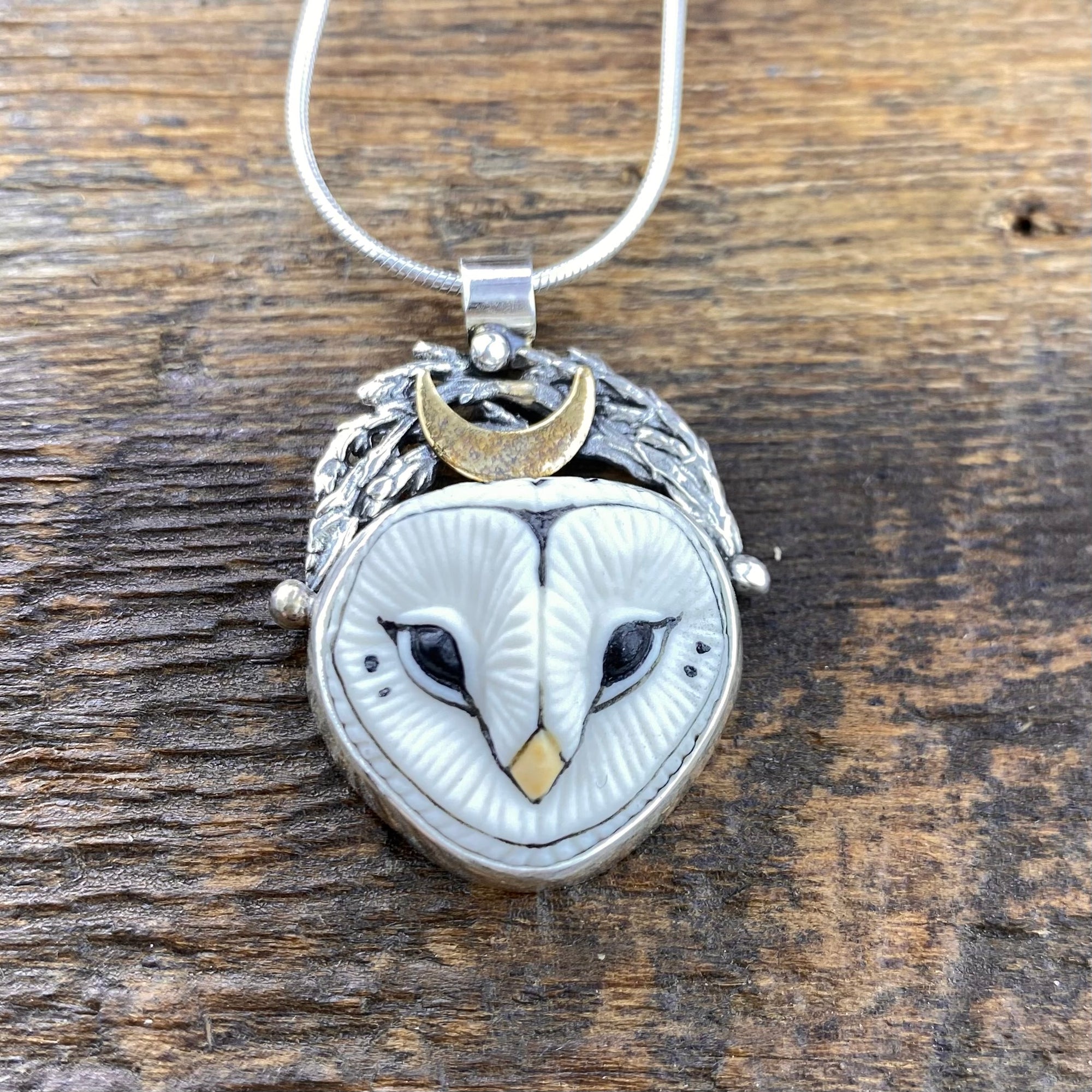 Luna Barn Owl Moon Goddess