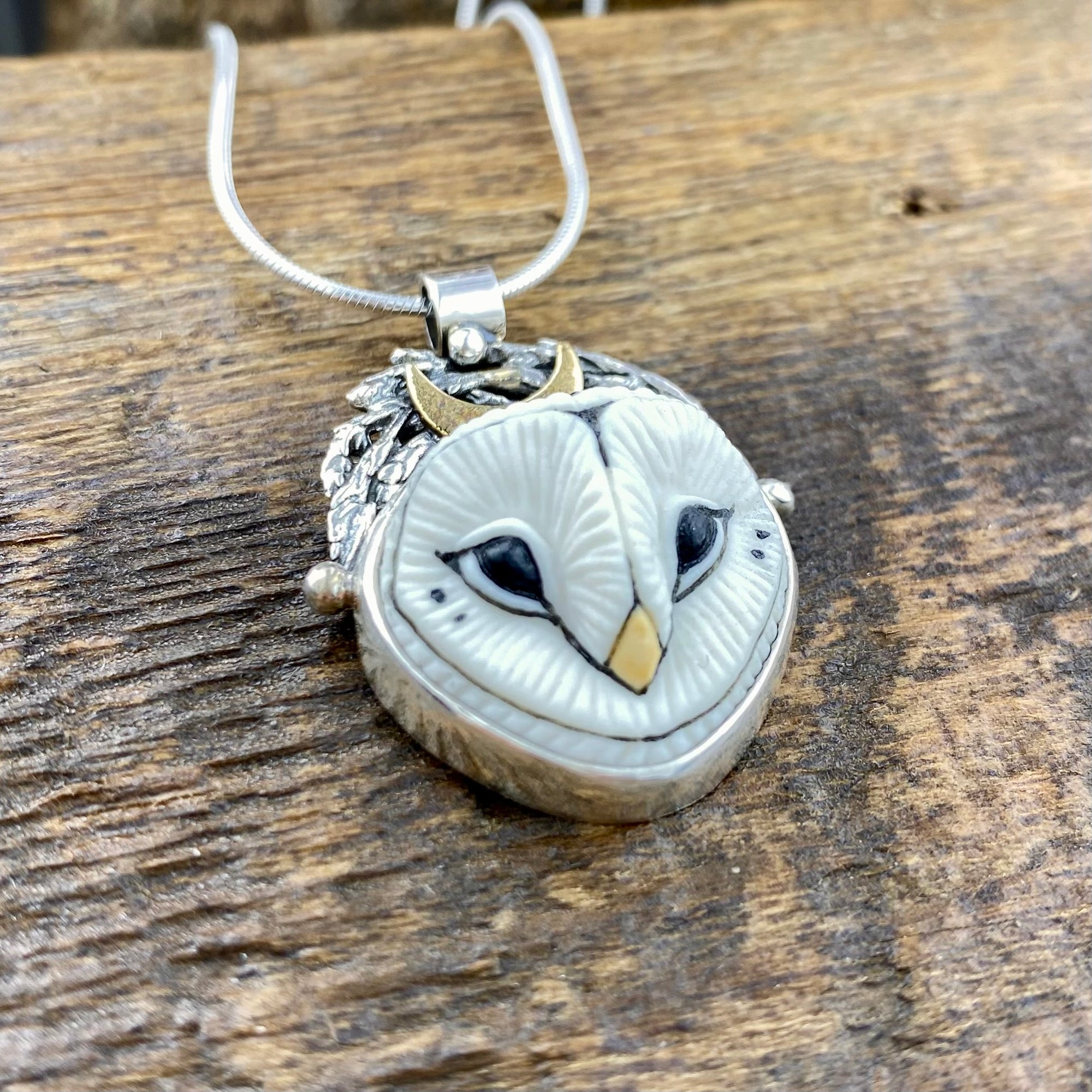 Luna Barn Owl Moon Goddess