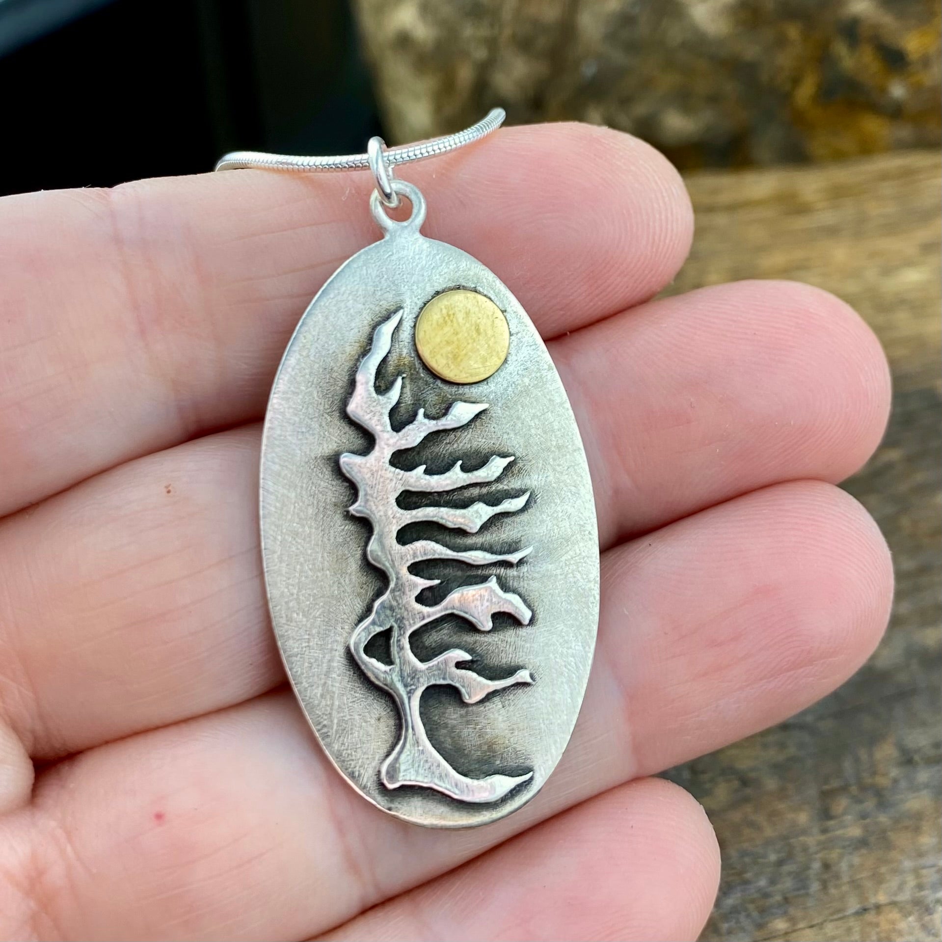 Sunset Georgian Bay Pine Pendant