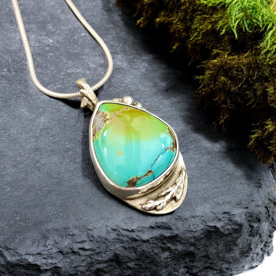 Ground Yourself Turquoise Pendant