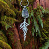 Emergence Pendant with Natural Lodalite and Cedar