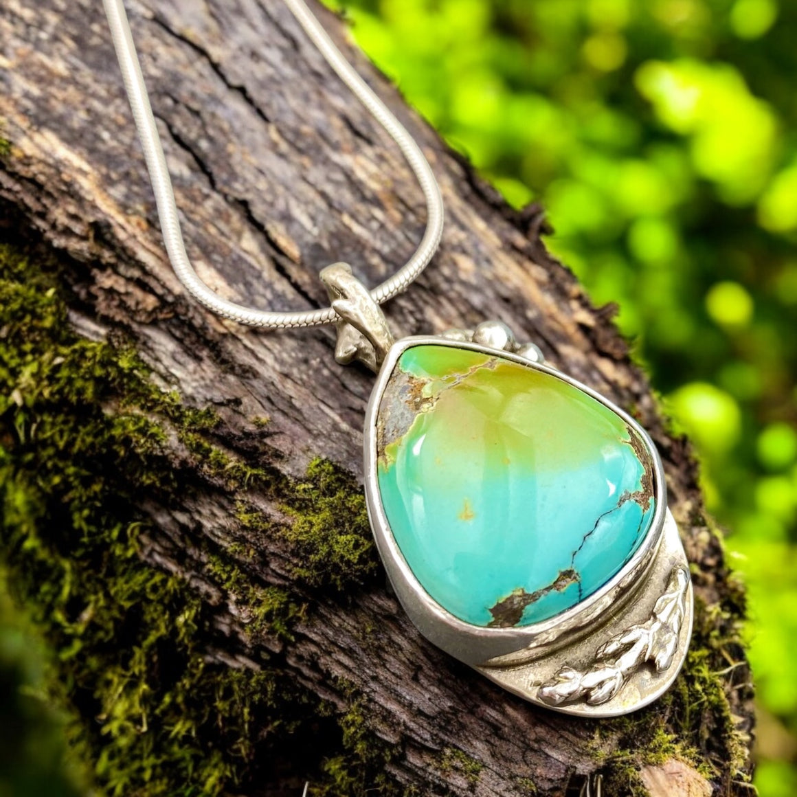 Ground Yourself Turquoise Pendant - Opal Wing Jewellery
