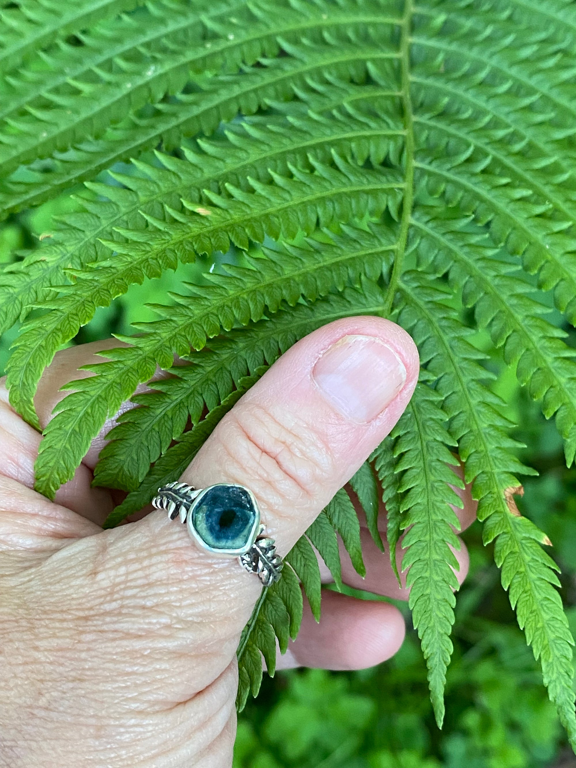 Blue Indicolite Tourmaline Ring