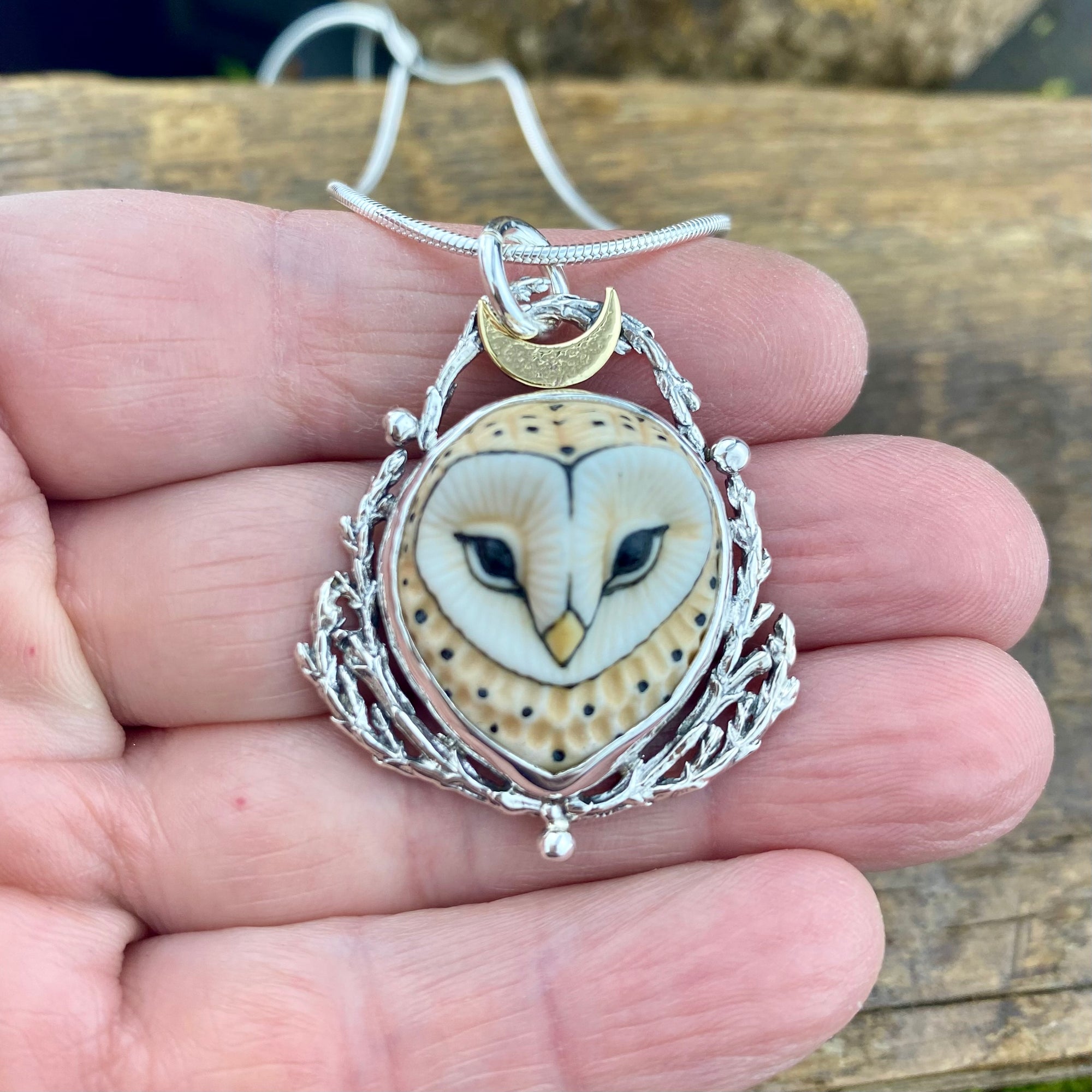 Luna Barn Owl Moon Goddess