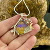 Purple Pipe Boulder Opal Pendant - into the light