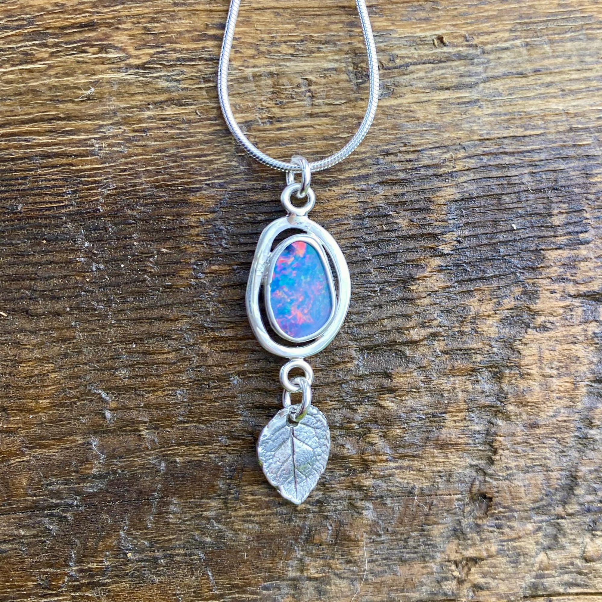 Deep Fire Opal Pendant