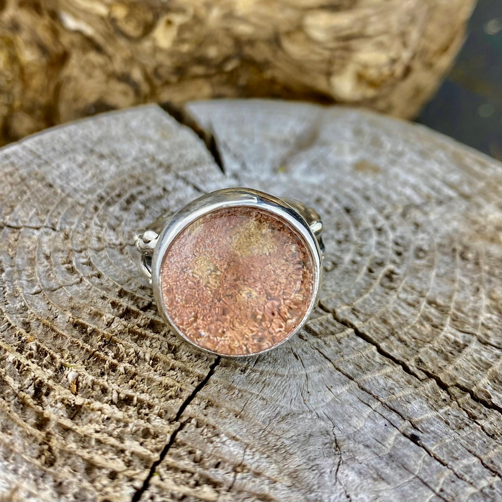 Emergence Ring with Natural Lodalite