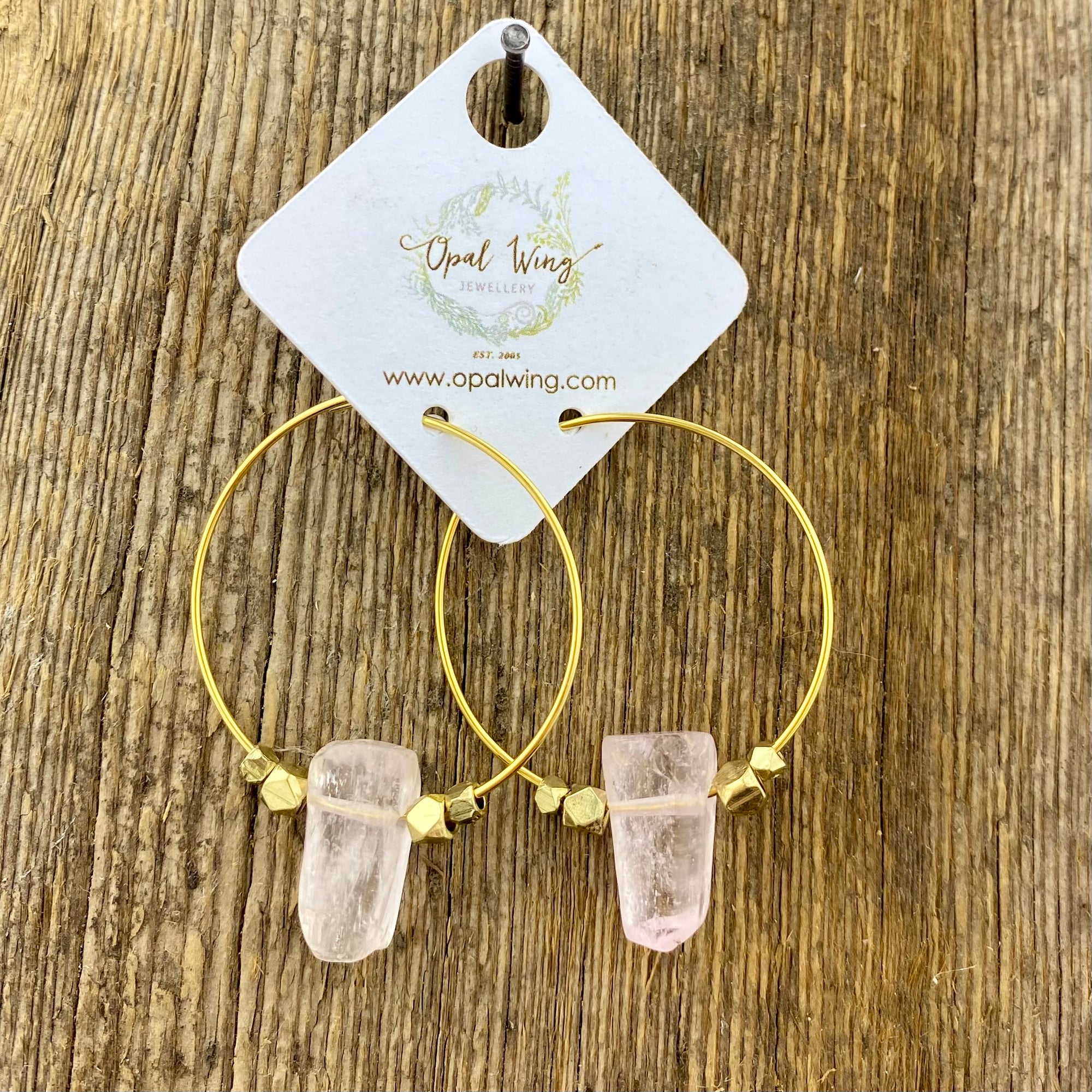 Gold Filled *Selene* earrings with Kunzite